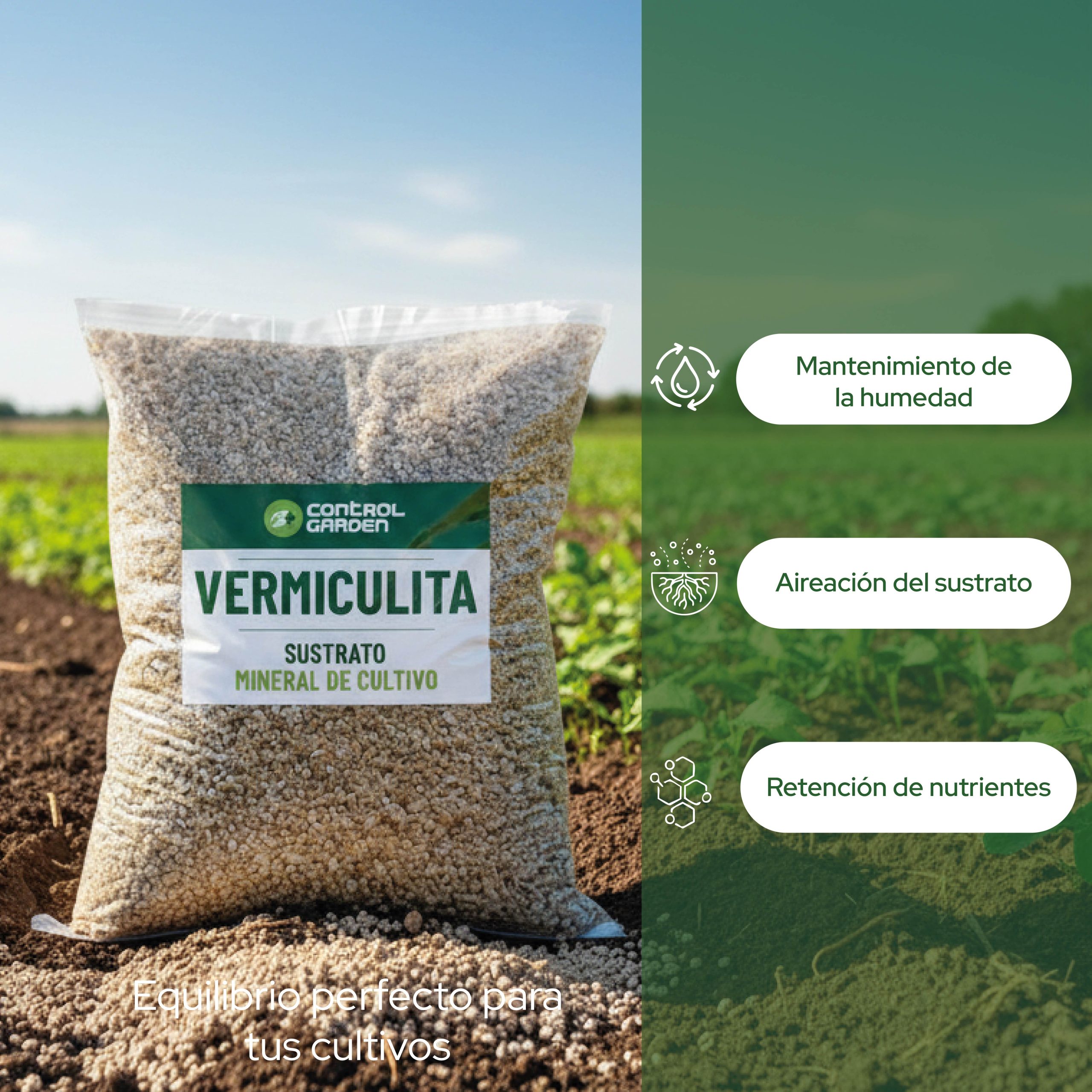 Vermiculita 20L para mejorar el sustrato de plantas y cultivos · foto 5
