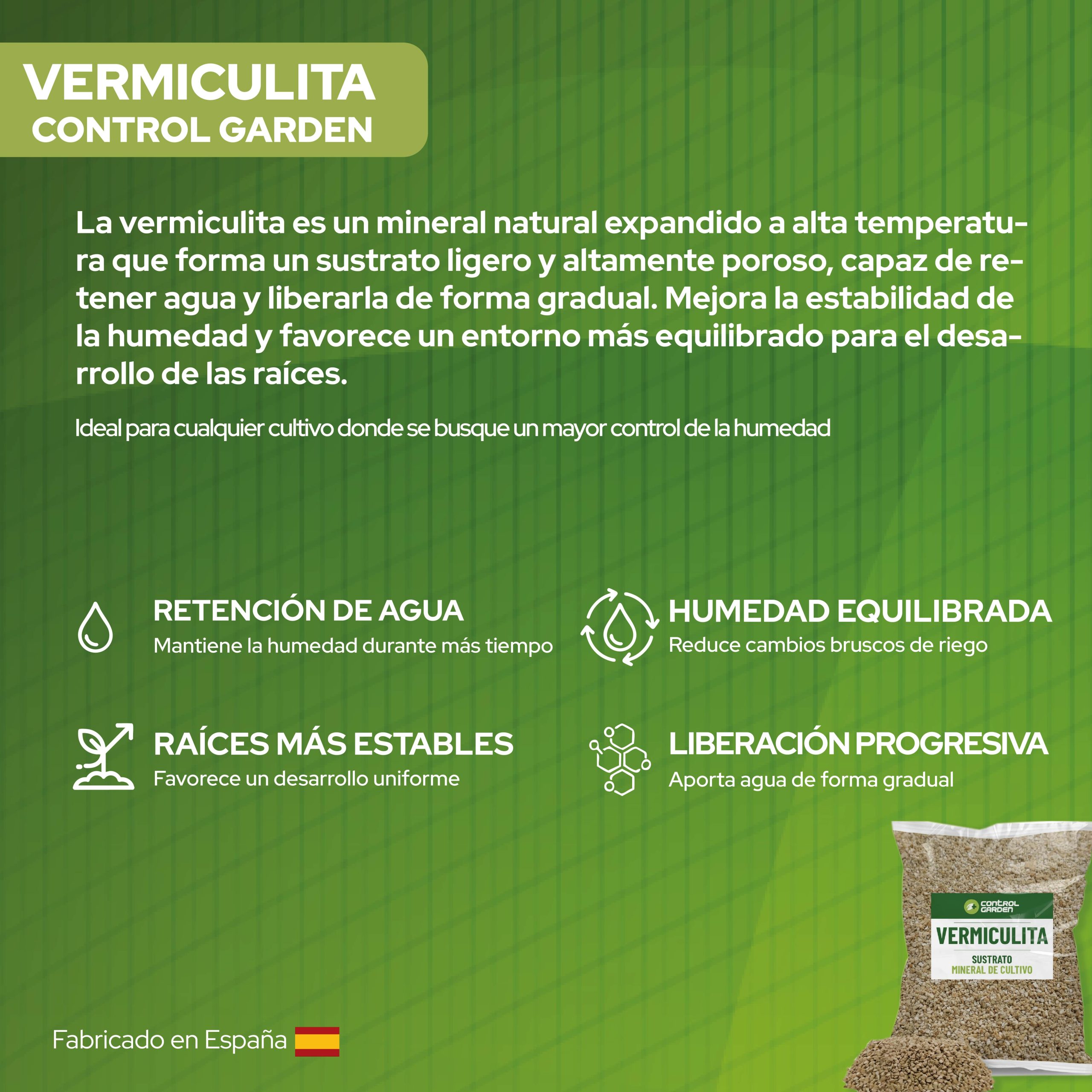 Vermiculita 10L para mejorar el sustrato de plantas · foto 6