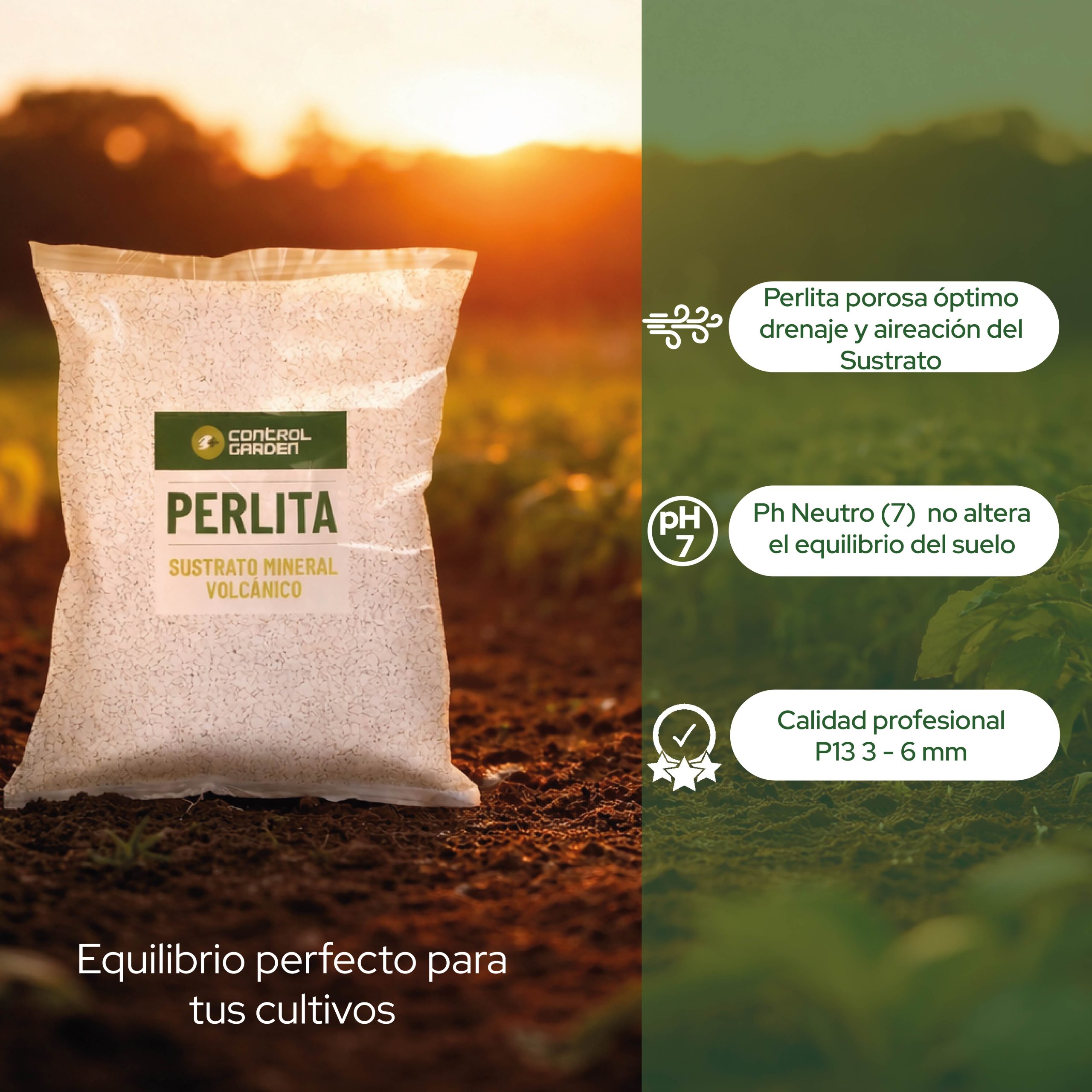 Perlita 6L de Control Garden para mejorar el sustrato de plantas · foto 5
