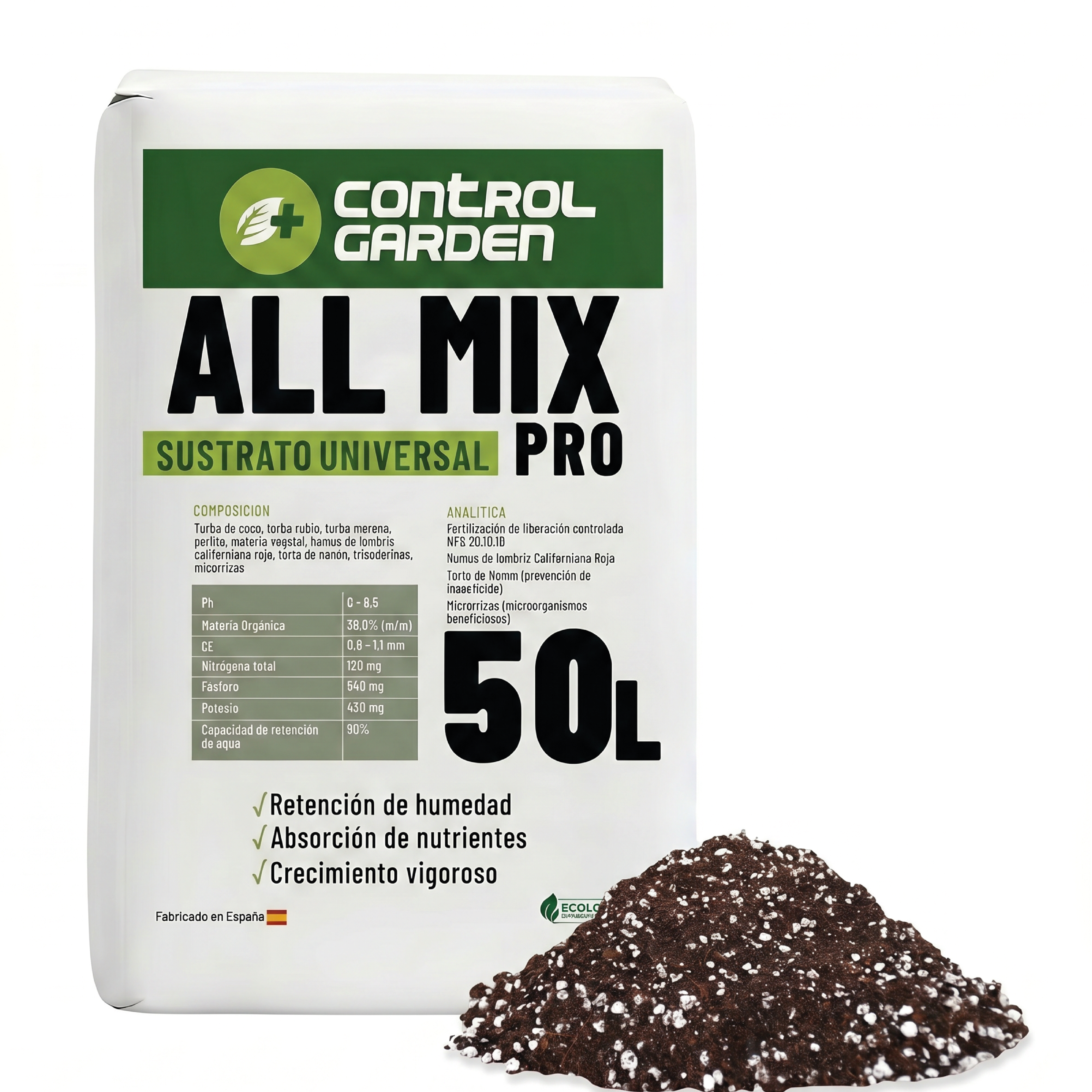 Substrato All Mix 50 L · Pack 1 unità