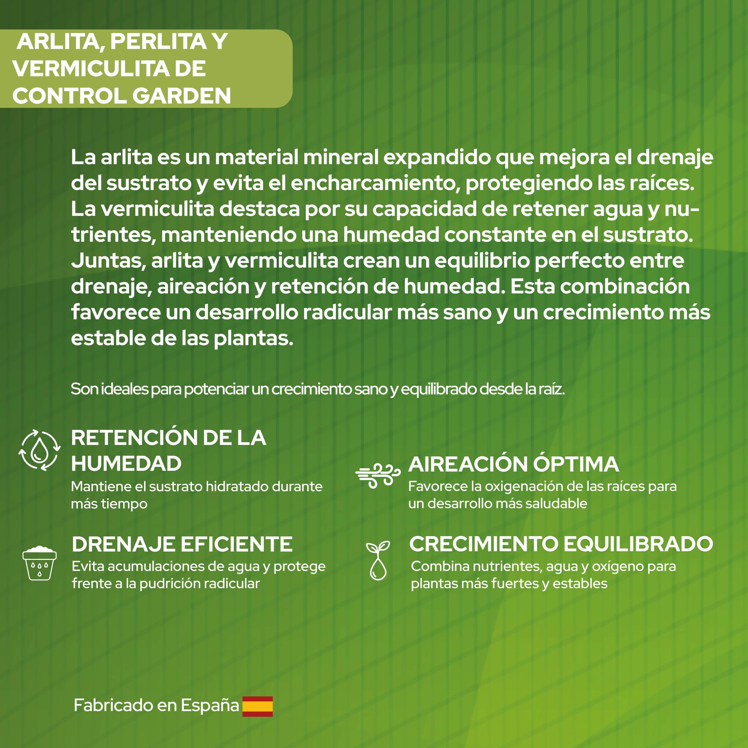Pack de sustrato Arlita, Perlita y Vermiculita 3L para cultivo · foto 3