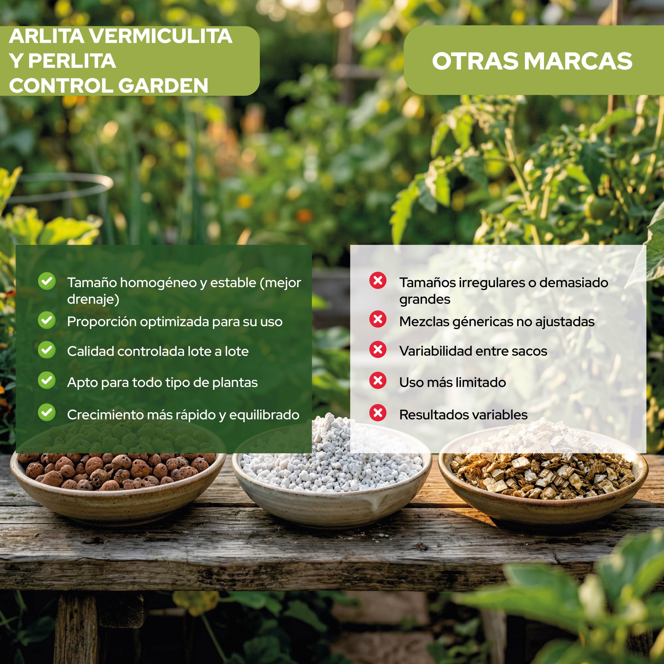 Pack de sustrato Arlita, Perlita y Vermiculita 3L para cultivo · foto 5