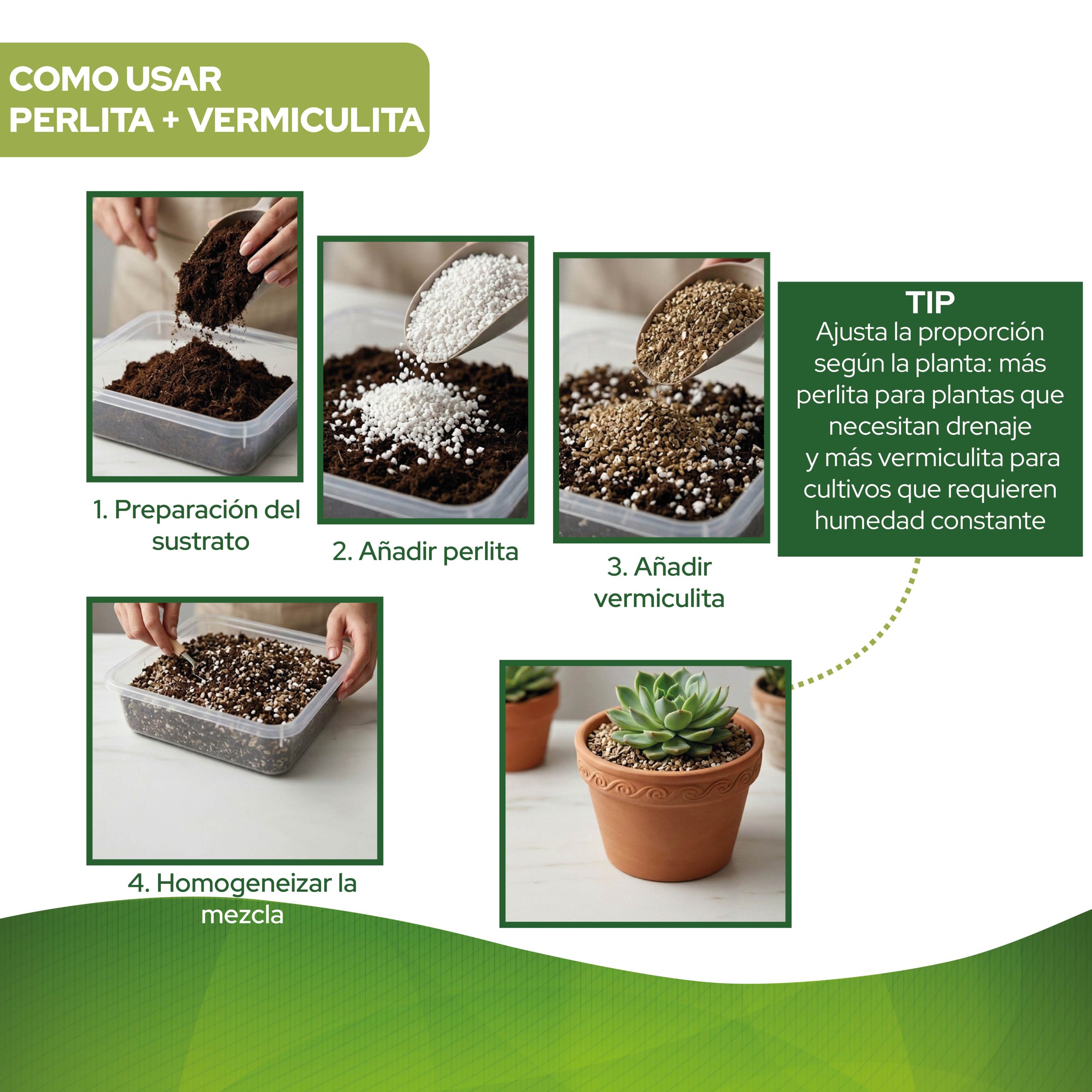 Pack de Perlita y Vermiculita 10L para cultivo de plantas · foto 4