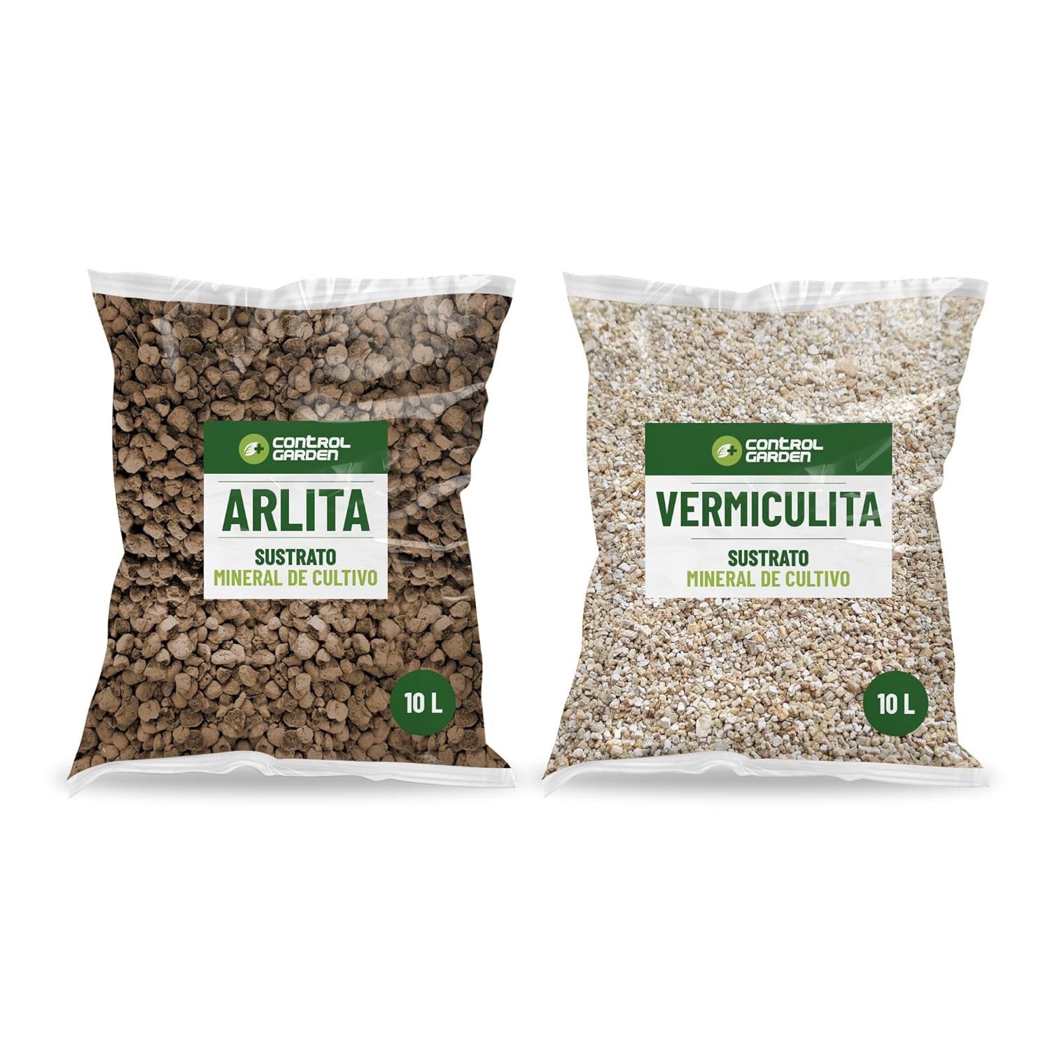 Pack Arlita 10L + Vermiculite 10L · Substrato per Piante da Interno ed Esterno