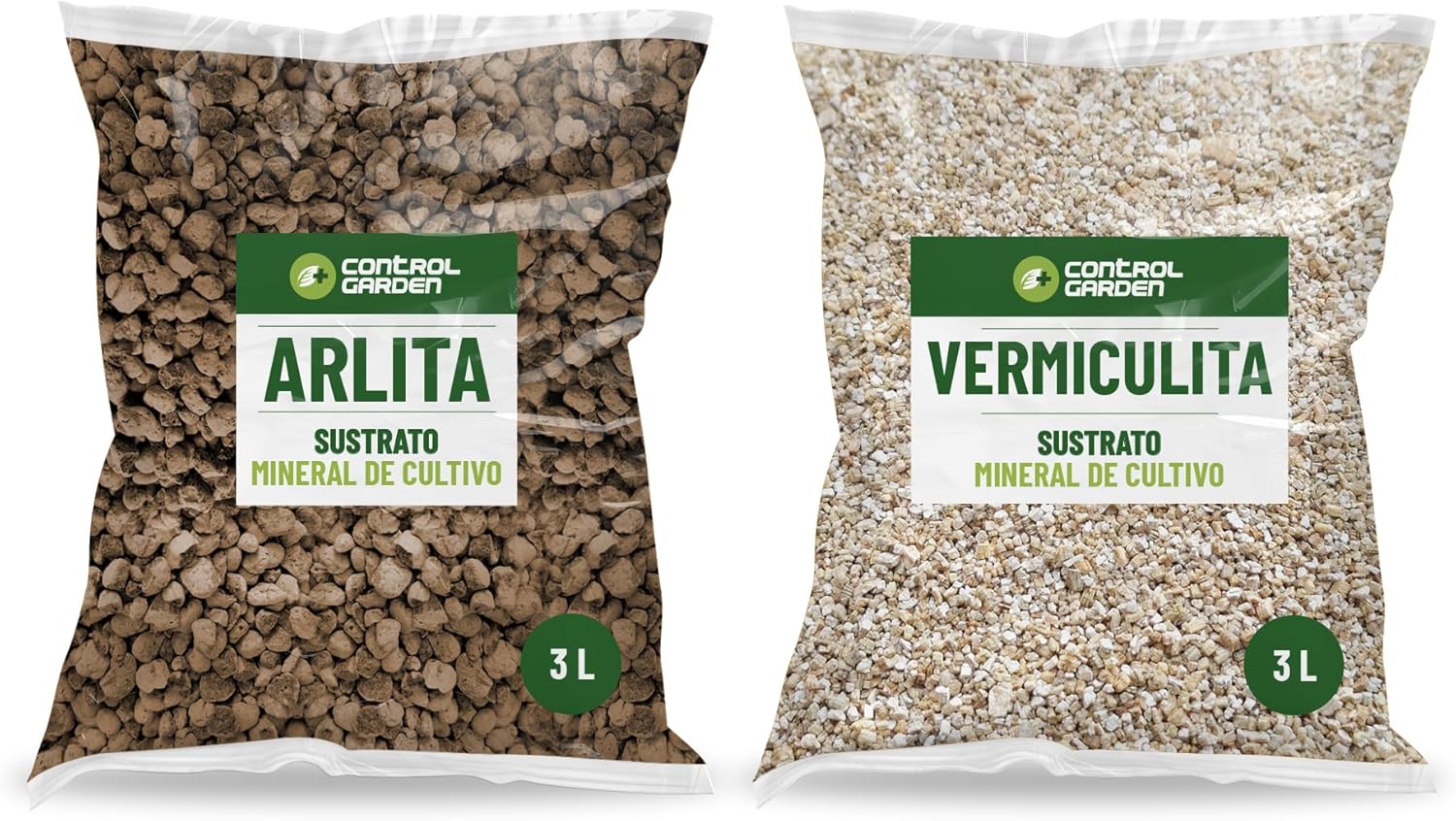 Substrato Arlita 3L + Vermiculite 3L · Pack da 2 per piante da interno e esterno