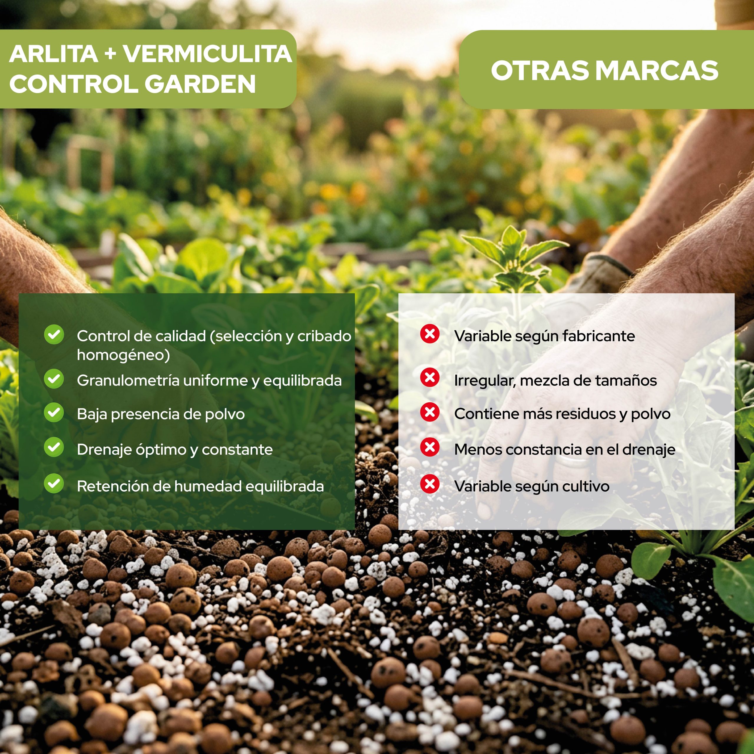 Pack de sustrato Arlita y Vermiculita 3L para jardinería · foto 6