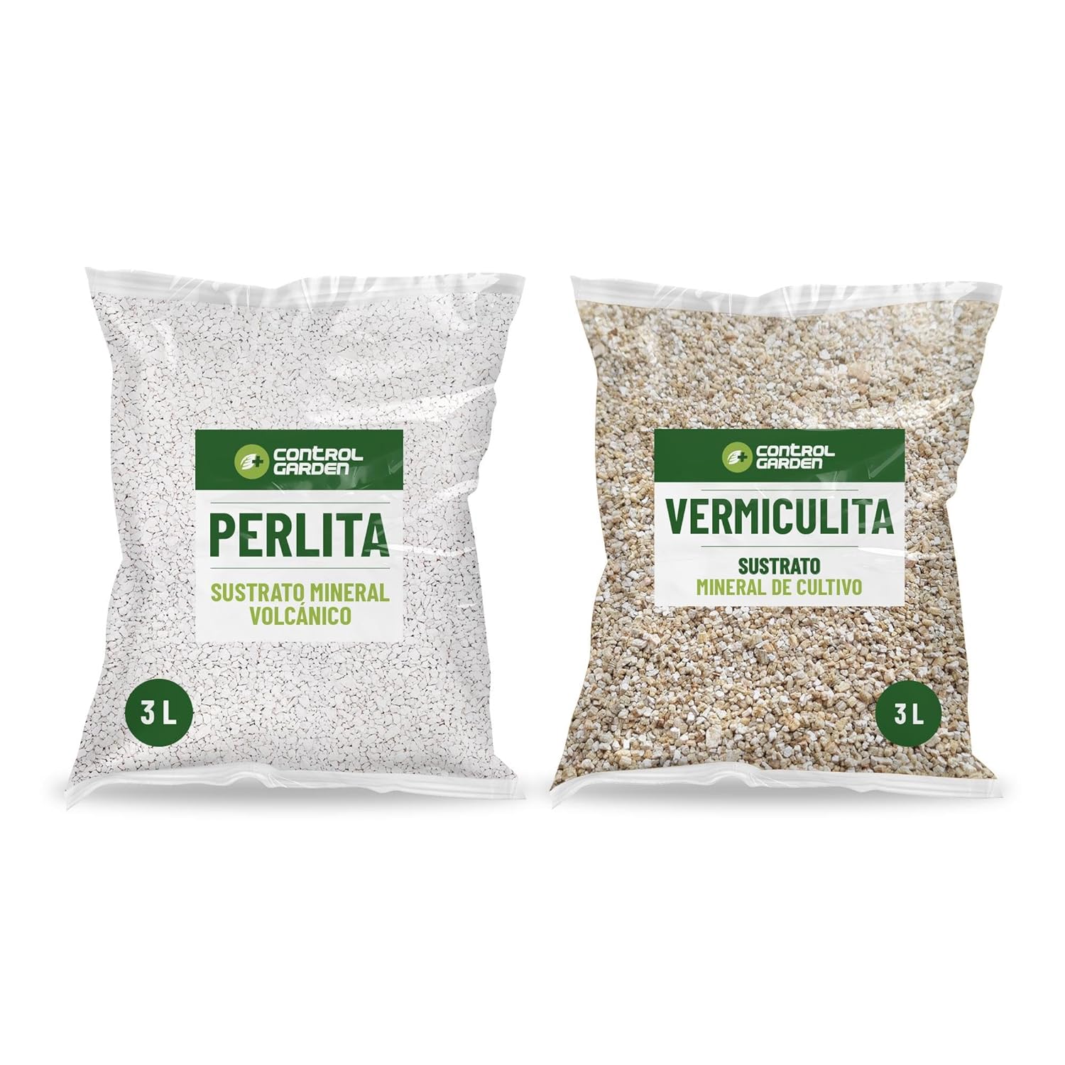 Pack di Perlite 3L + Vermiculite 3L · Terreno per Piante da Interno ed Esterno