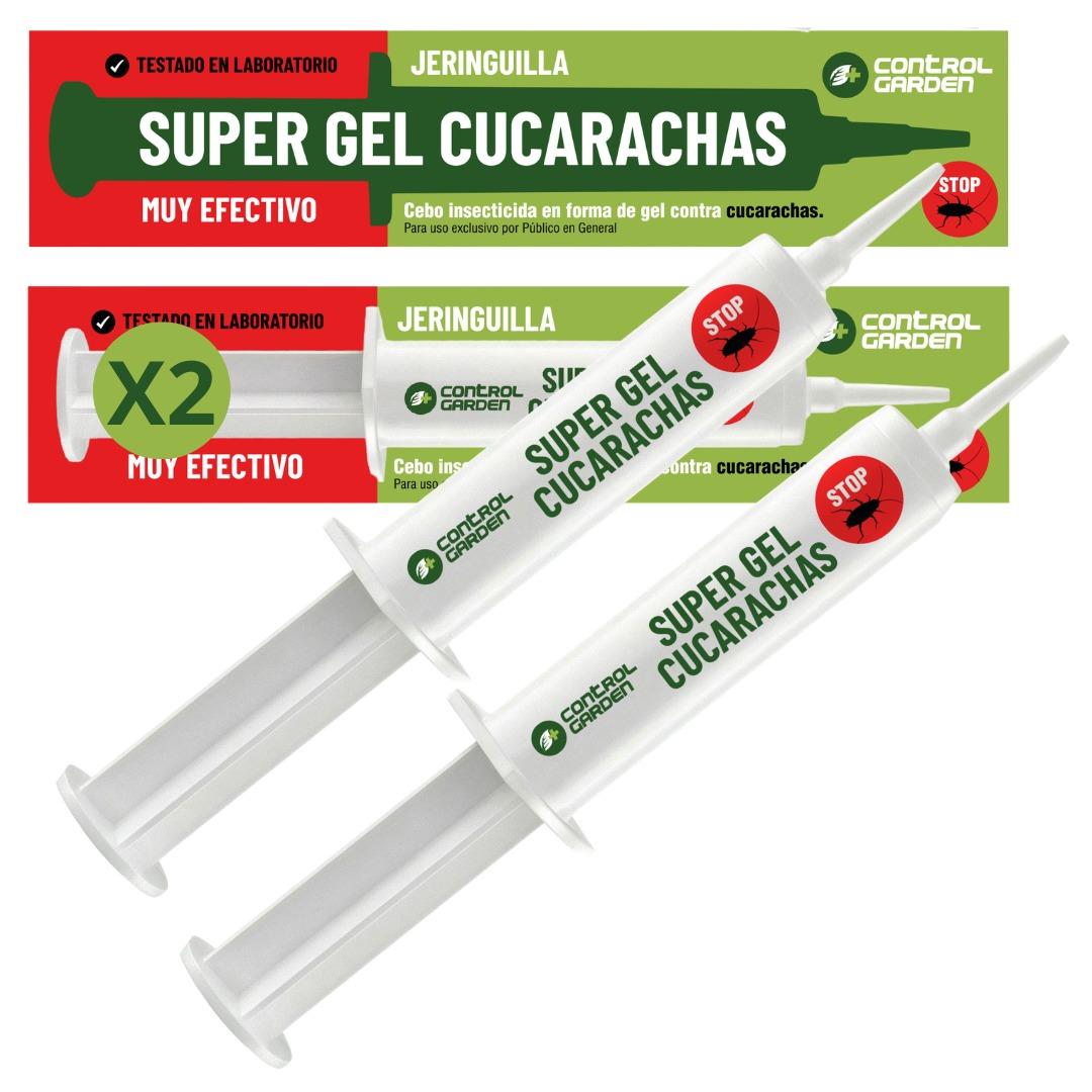 Siringa di Gel Super per Scarafaggi 10g · Confezione da 2 unità · Insetticida potente per eliminazione totale