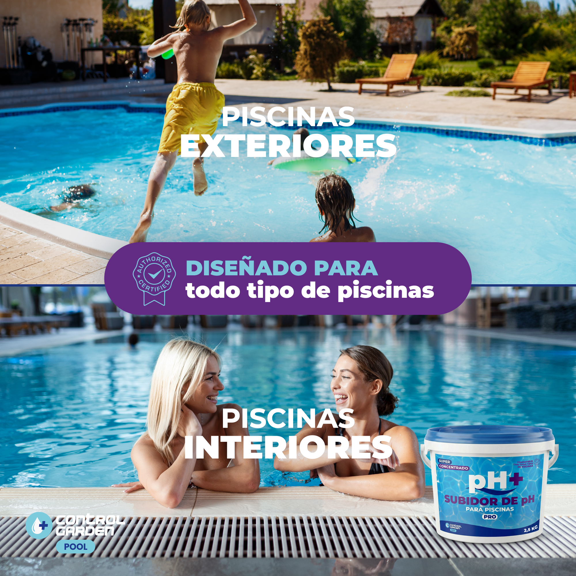 Subidor de pH Sólido Control Garden 2,5 kg para piscinas · foto 5