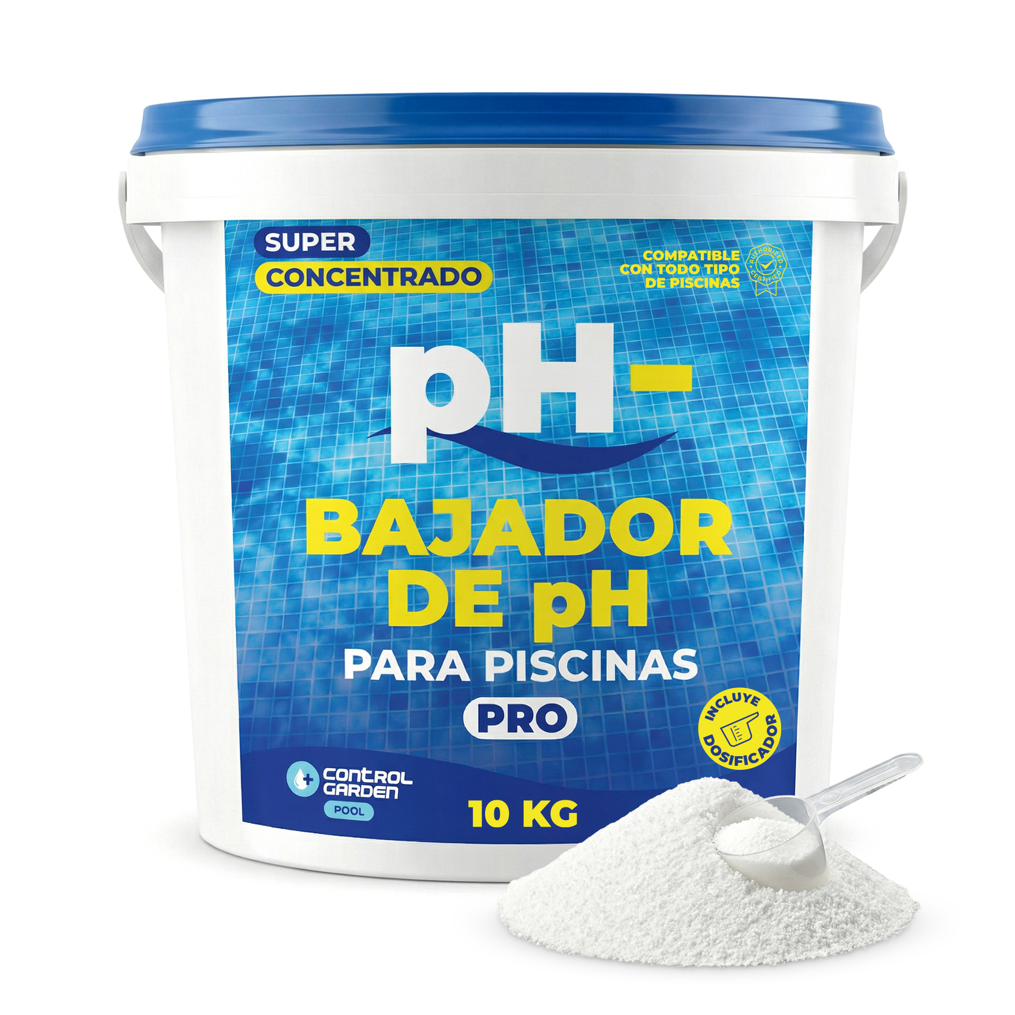 Riduttore di pH per Piscine 10 kg · Solido · Pack 1 unità