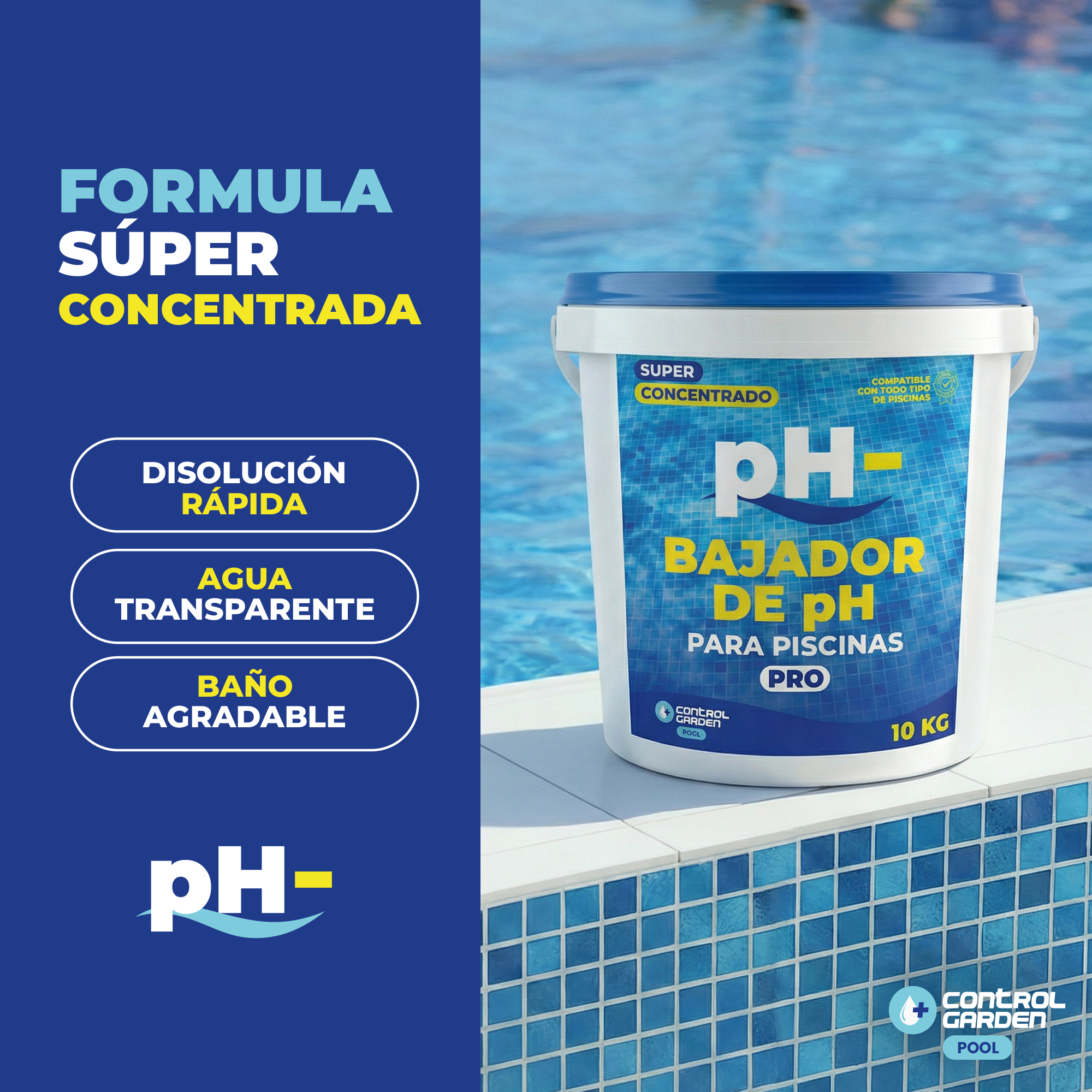 Bajador de pH Sólido Control Garden 10 kg para piscinas · foto 4