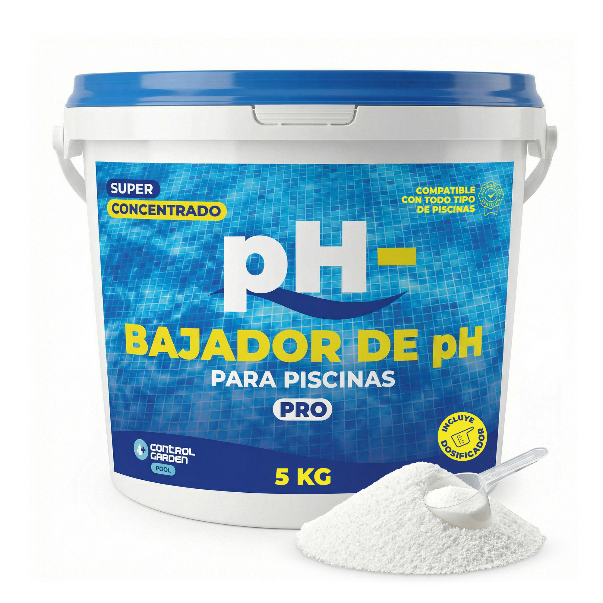 Riduttore di pH per Piscine 5 kg · Solido · Pack 1 unità