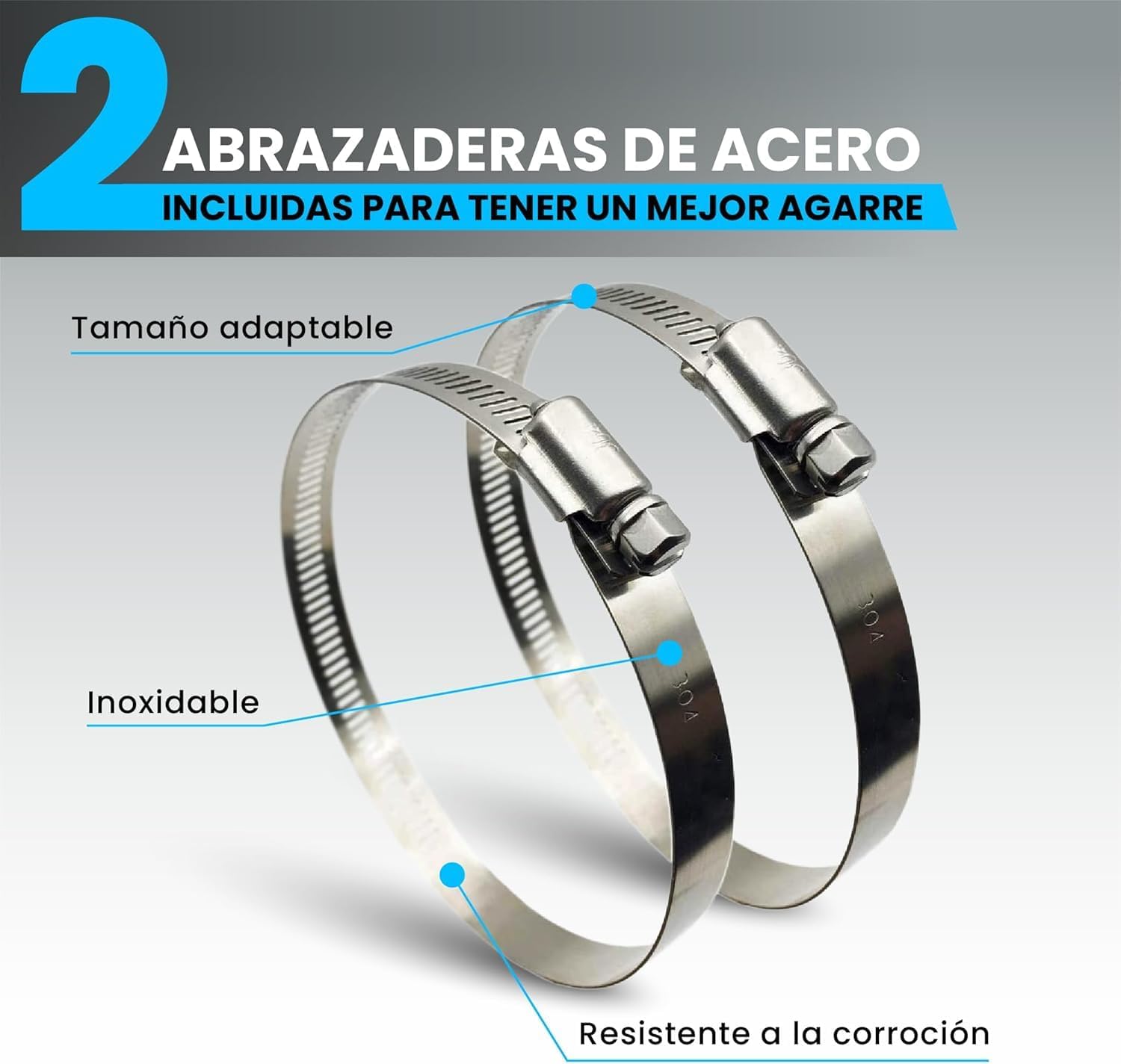 Tubo flexible de aluminio negro de 127 mm y 10 m para ventilación · foto 4